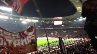 29.01.2014 VfB Stuttgart 1:2 FCB FC Bayern Fans Fangesang Thiago Tor Highlights Mercedes Benz Arena
