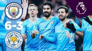 HIGHLIGHTS | Man City 6-3 Leicester | De Bruyne, Mahrez, Gündogan, Sterling \u0026 Laporte goals!