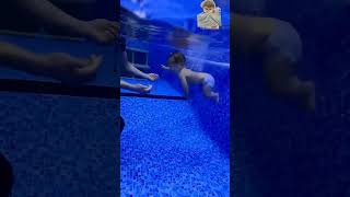 a baby swimming training #swimming #baby #swimmingpool #kids #swim #somaliya #cutebaby #babysfun