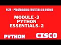 ||Python Essentials 2|MODULE-3 ANSWER|CISCO ANSWER||PCAP - Programming||Module 3 answer