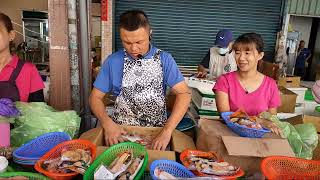 高雄金獅湖市場海鮮拍賣興達港王中皇海鮮叫賣直播0827