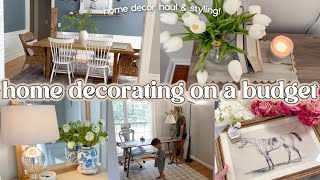 HOME DECOR IDEAS ON A BUDGET | home decor shop with me, haul & decorating | home