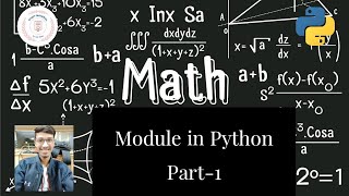 33. Math Module in Python || Part-1 || Python Tutorial || By Arihant Jain || Study Material