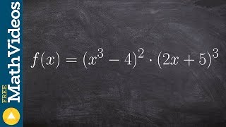 How to take the derivative with chain rule inside product rule