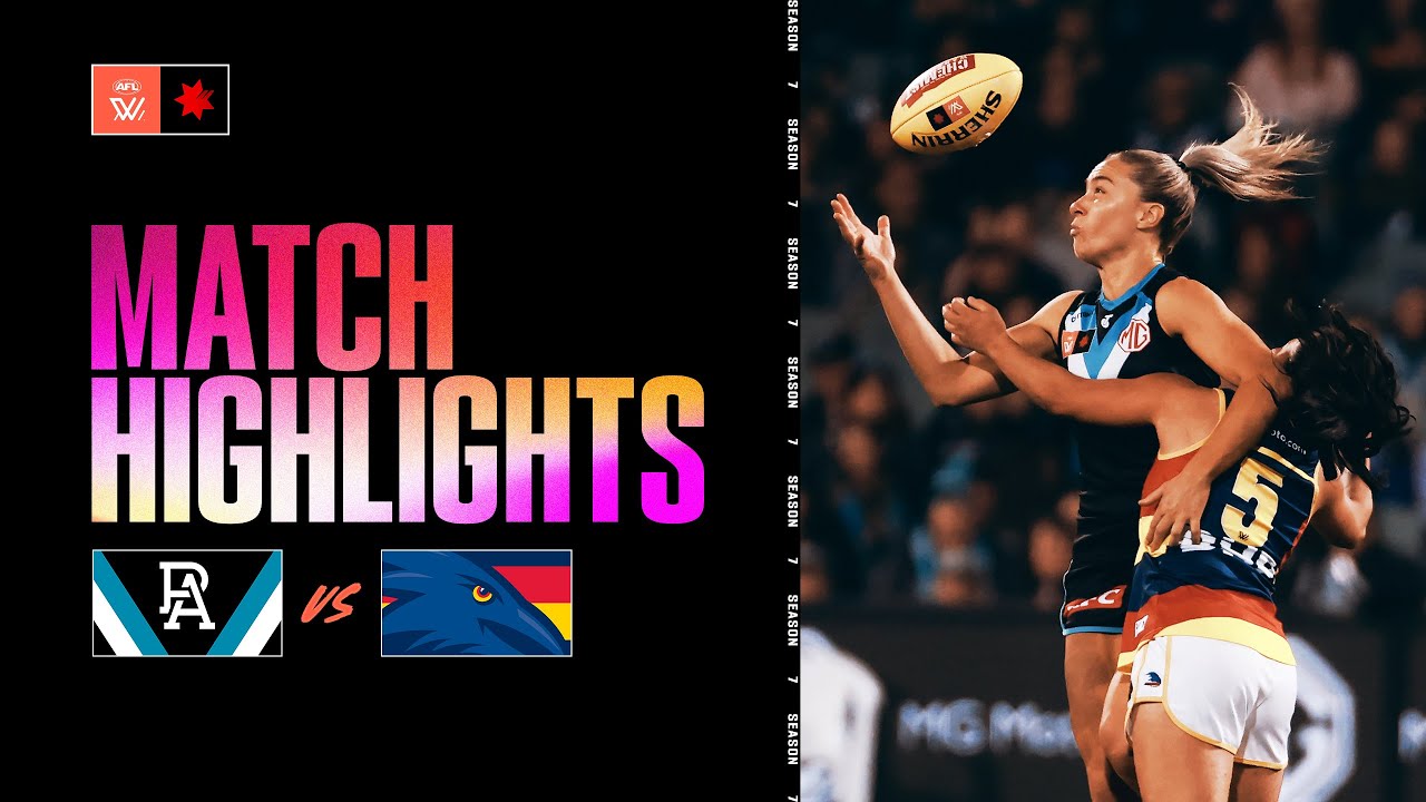 Port Adelaide V Adelaide Highlights | Round 6, S7 | AFLW - YouTube