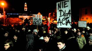 Manifestacja przeciw ACTA w Opolu [www.24opole.pl]