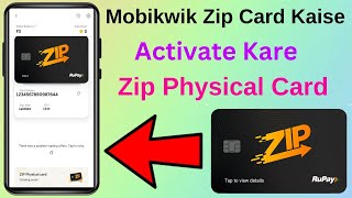 Mobikwik Zip Black Card Activate Kaise Kare | How To Use Mobikwik Zip Black Card