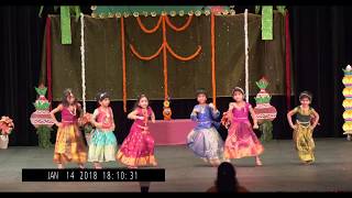 Kids Folk Dance Performance Sankranti Sambaralu Richmond 2018