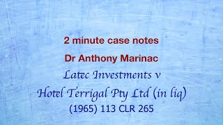 Latec Investments v Hotel Terrigal Pty Ltd (Mere Equities)