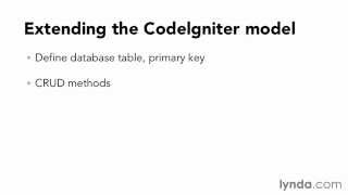 What is a model and how is it used CodeIgniter PHP - Part09