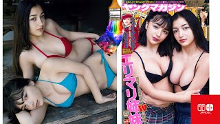 Erika \u0026 Marina sisters 人気JKエリカ・マリナ姉妹 撮影現場 - Japanese Gravure Bikini Idol