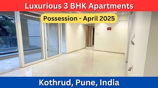 Luxurious 3 BHK Apartments | Possession: April 2025 | Kothrud, Pune, India | +91 74209 23928 #3bhk