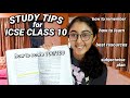 #49 study tips for ICSE Class 10 | Physics, Maths, English, Etc