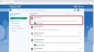 Watson Clinic MyChart - Messaging