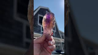 Gem Ametrine rough. Anahi Mine, Santa Cruz, Bolivia.