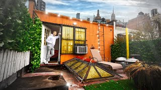 Living in a Tiny-House in a NYC Rooftop Garden…