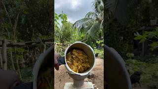 Outdoor Cooking Jamaica | Preparing Jamaican Curry Chicken Back #shorts #outdoorcooking #food