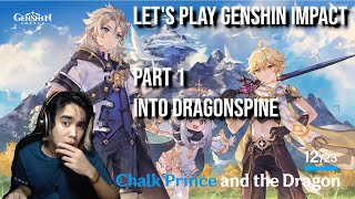 Let's Play Genshin Impact Part 1 | First Playthrough in Dragonspine Patch 1.2