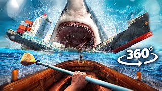 VR 360 MEGALODON VS SHIP - First-Person Survival on a Sinking Ship | Virtual simulation 4K