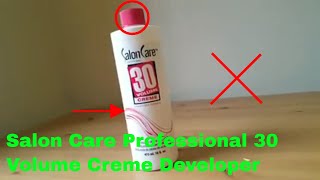 ✅  How To Use Salon Care Professional 30 Volume Creme Developer Review