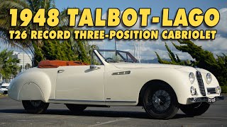 Walk around - 1948 Talbot Lago T26 Record Three-Position Cabriolet