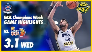 【HIGHLIGHTS】2023年3月1日(水) EASL Champions Week TNTトロパンギガ戦