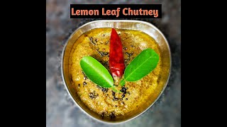 எலுமிச்சை இலை துவையல்/lemon Leaf Chutney in tamil/