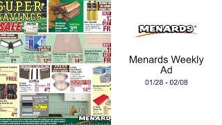 Menards Weekly Ad 01/28 - 02/08