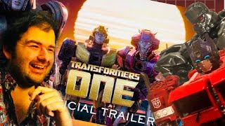 Transformers One Trailer Reaction (Ft. Transformers and Myself) #transformersone
