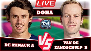 🔴LIVE: Van de Zandschulp B vs De Minaur A • Qatar Open 2025 #round3 #VandeZandschulp #DeMinaur #ten