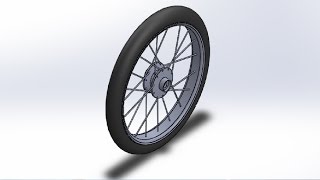 belajar solidworks # Sepeda Chooper#Roda depan