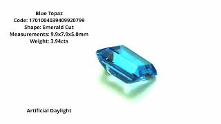 Blue Topaz Emerald Cut 3.94cts