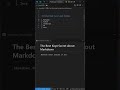The best kept secret in Markdown