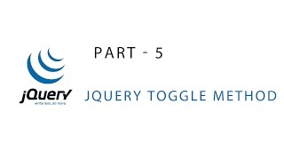 JQuery Tutorial | Toggle() method