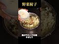 野菜を大量に入れた肉汁に溺れる餃子が旨すぎる