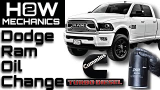 How to Change Oil on a Dodge Ram Cummins 6.7L 2500/3500