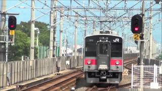 JR121系（第2編成）予讃線坂出駅発車シーン【バイノーラル録音 adphox BME 200】