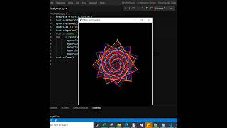 Draw amazing spiral circles and squares in the python turtle library0 #coding #pythonturtle #python