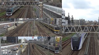 中野駅付近歩道橋　列車通過集第4弾！！