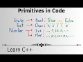 Larn Programming with C++ - Primitives in Code