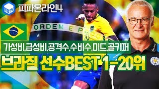 명장의 피파온라인4:FIFA ONLINE4[나라별 오버롤능력치 축구선수추천BEST 1-20위(남미,남아메리카-브라질)스페셜레전드리뷰:가성비,공격수,수비수,미드필더,골키퍼]무자본