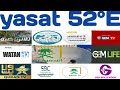 yasat 52.5°E dish setting !!52e new update 2024 @yasat 52e channel list today