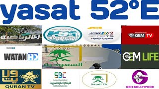 yasat 52.5°E dish setting !!52e new update 2024 @yasat 52e channel list today