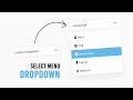 Custom Select Menu Dropdown using Html CSS & Vanilla Javascript | Dropdown Menu @OnlineTutorialsYT
