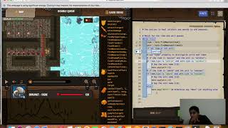 double queue in python code combat