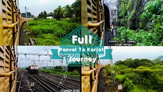 Central Railway | Panvel To Karjat | Single Line Railway | Full Journey