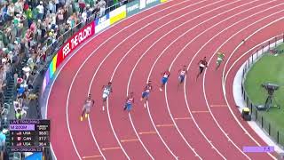 Noah Lyles blistering 19.31 new American record in men 200m at World Athletics Championships 2022.