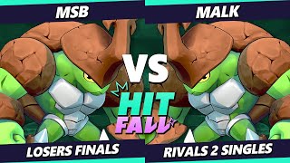 Hitfall 3 LOSERS FINALS - malk (Kragg) Vs. MSB (Kragg) Rivals 2