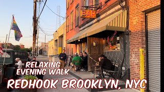 Relaxing walk through REDHOOK BROOKLYN, NYC! Sunsets and more!