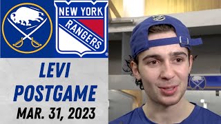 Devon Levi Postgame Interview vs New York Rangers (3/31/2023)